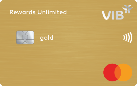 3 điều kiện quan trọng và hướng dẫn mở thẻ tín dụng VIB online từ A-Z 4 2.Reward Unlimited Front 1